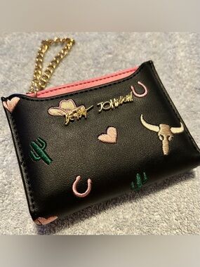 “XOFLO” BETSEY JOHNSON WALLET + CARDHOLDER/2-FER! NO FLAWS/NO CALLOUTS/NWOT